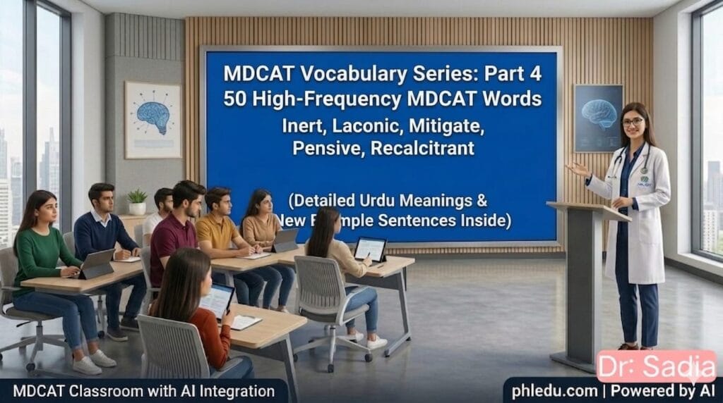 MDCAT Vocabulary Part 4 Urdu Meaning High Frequency Words List