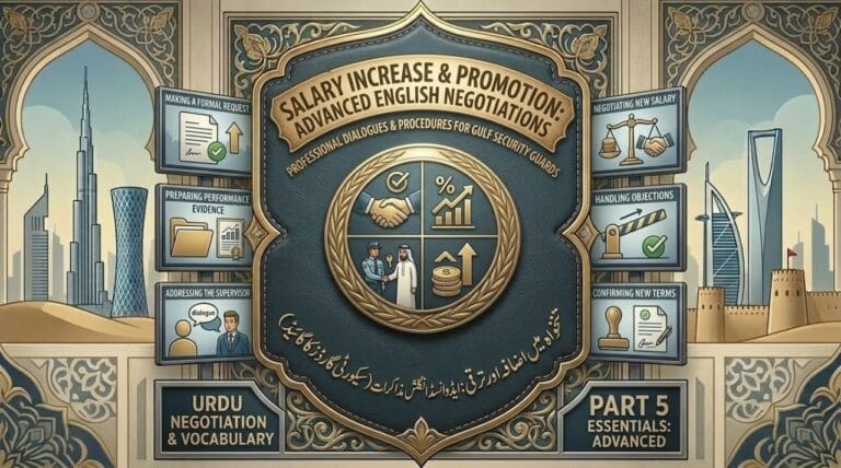 Salary Increase and Promotion English for Security Guards Part 5 Advanced Negotiation Guide