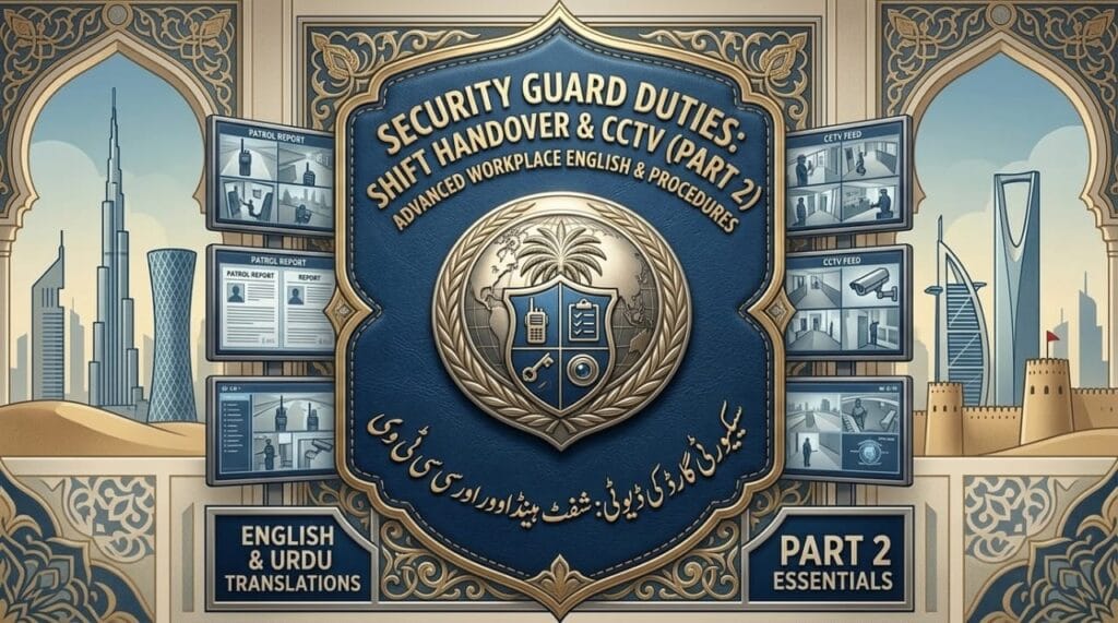 Security Guard English Shift Handover, Patrol and CCTV Guide Part 2