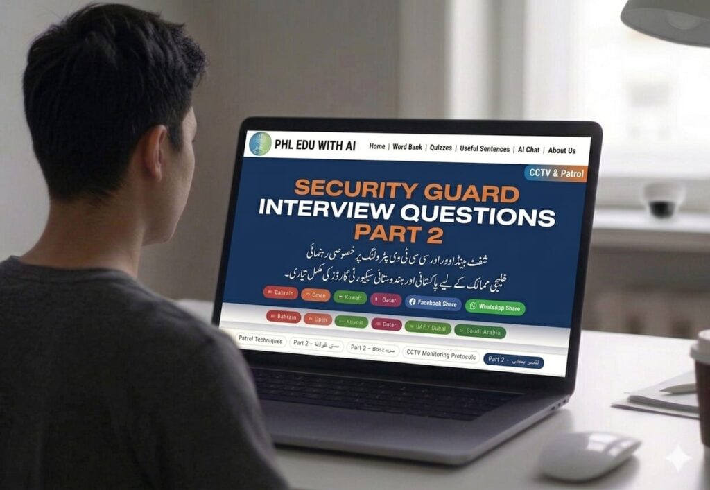 Security Guard Interview Questions Part 2 CCTV English