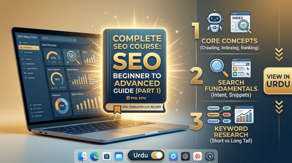 Complete SEO Course Beginner To Advanced Guide Part 1 with Urdu Translation by PHL EDU