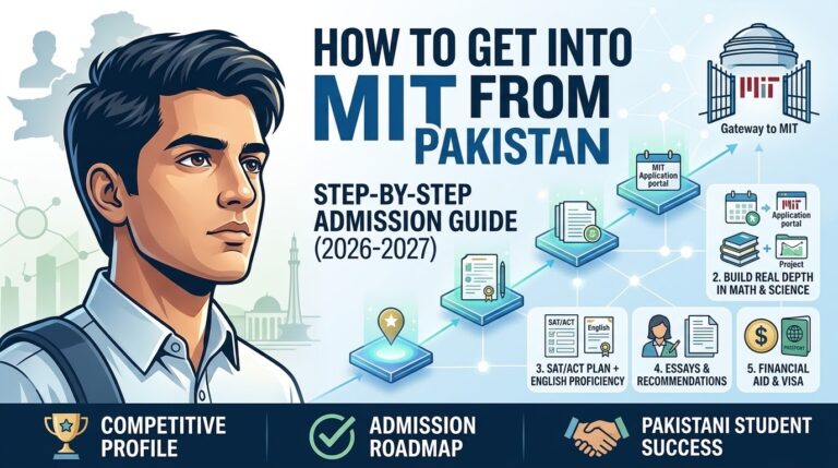 How to get into MIT from Pakistan step by step admission guide and roadmap for Pakistani students